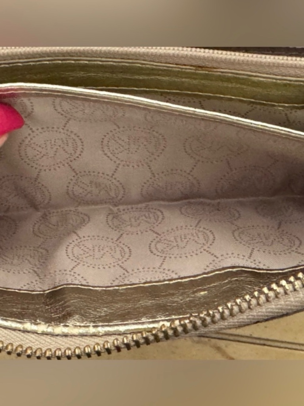 Michael Kors Tan Snake Print Wallet - Picture 9 of 14